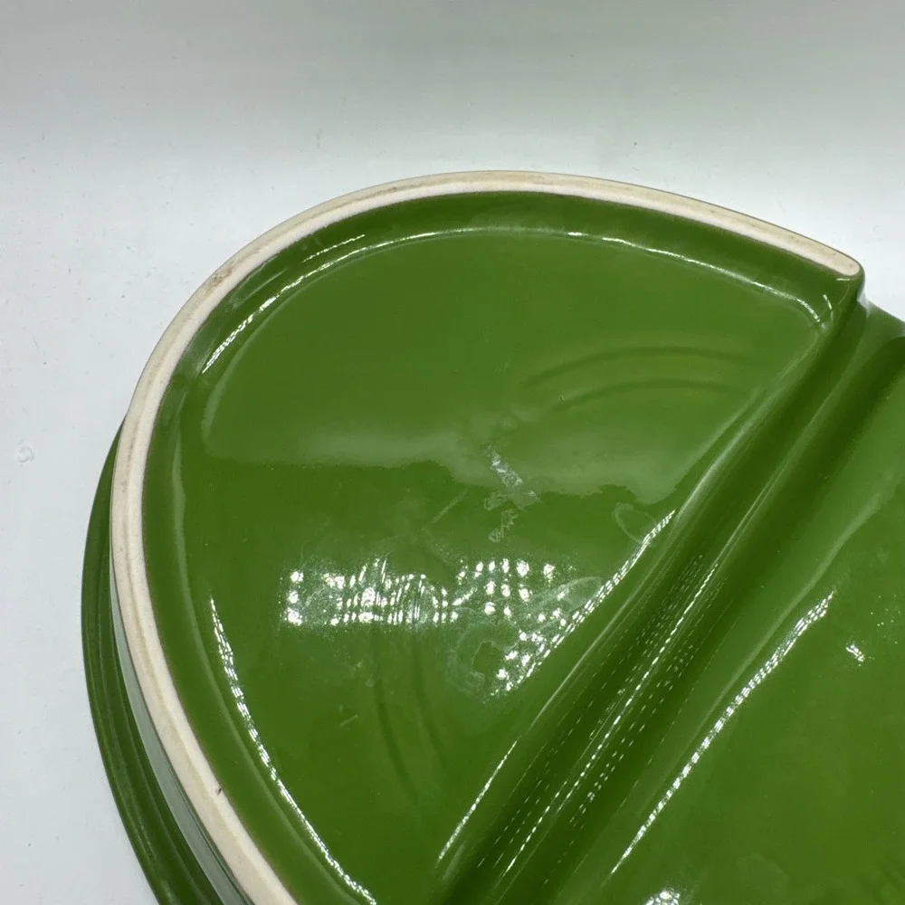 FIESTA divided OVAL vegetable SERVING BOWL shamrock green NEW 10.25